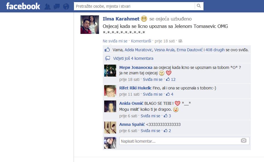 ILMA KARAHMET upoznavanje JELENA TOMASEVIC