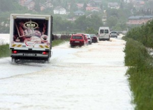 Klas  - distribucija u plavnim područjima Sarajeva