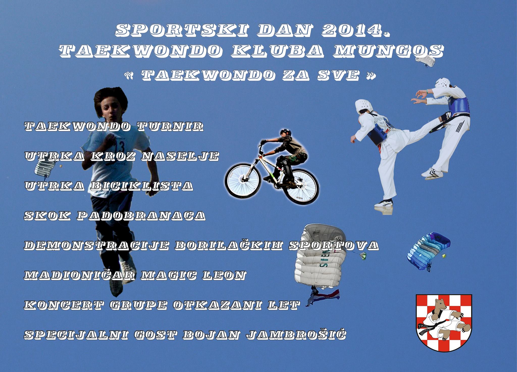 Sportski dan TKD Mungos 2014 plakat1